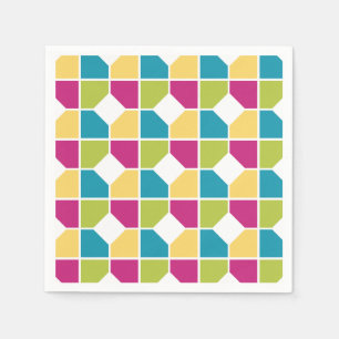 SUMMER COLORS   Geometric Pattern Napkin