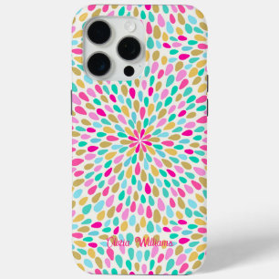 Summer Colourful Flower Burst iPhone 15 Pro Max Case