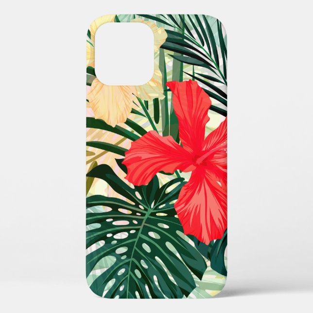 Summer colourful hawaiian seamless pattern with tr Case-Mate iPhone case (Back)