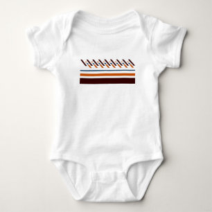 Summer  Colourful Striped  Baby Bodysuit