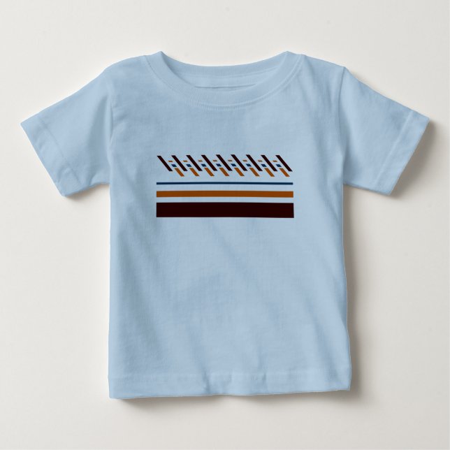 Summer  Colourful Striped  Baby T-Shirt (Front)