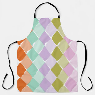  Summer colours pattern diamond Apron