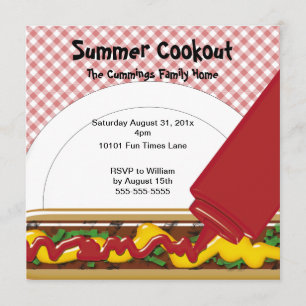 Summer Cookout Invitation