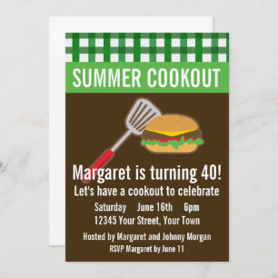 Summer Cookout Invitation
