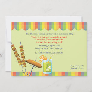 Summer Cookout Invitation