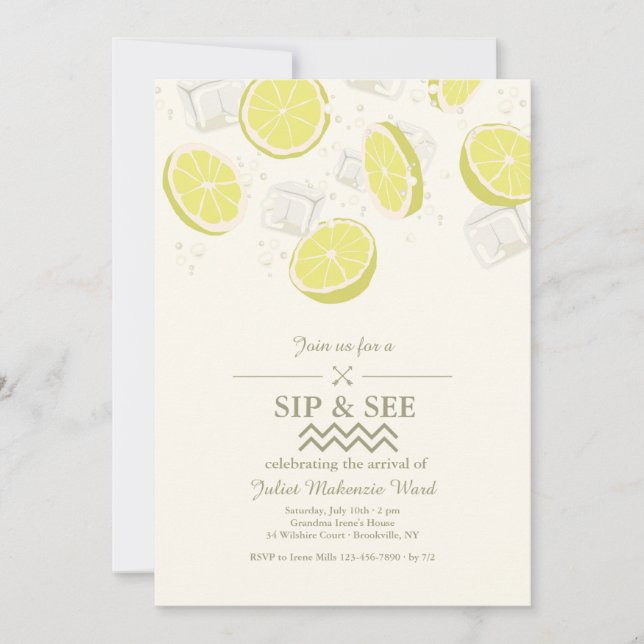 Summer Cooler Invitation (Front)