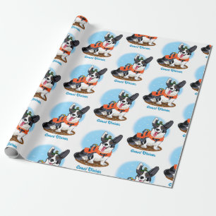 Summer Corgi Wrapping Paper