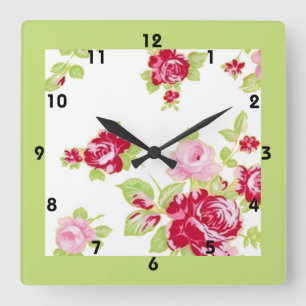 Summer Cottage Wall Clock