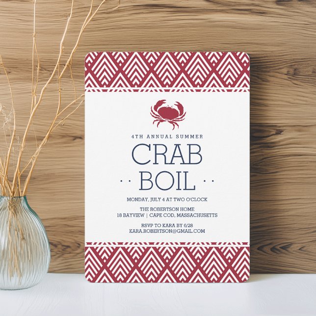 Summer Crab Boil Party Invitation (Creator Uploaded)