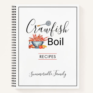 Summer Crawfish Boil Family Cookout Recipes Notebook