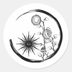 Summer Crest Classic Round Sticker
