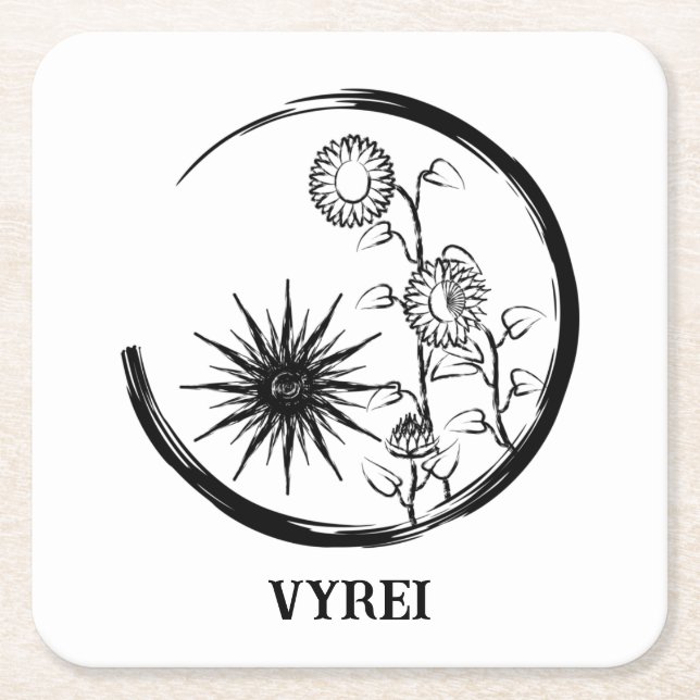 Summer Crest Square Paper Coaster (Front)