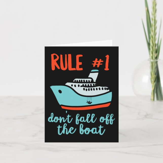 Summer Cruising Ship 2022 Trip Fun Don't Fall Off  Card (Front)
