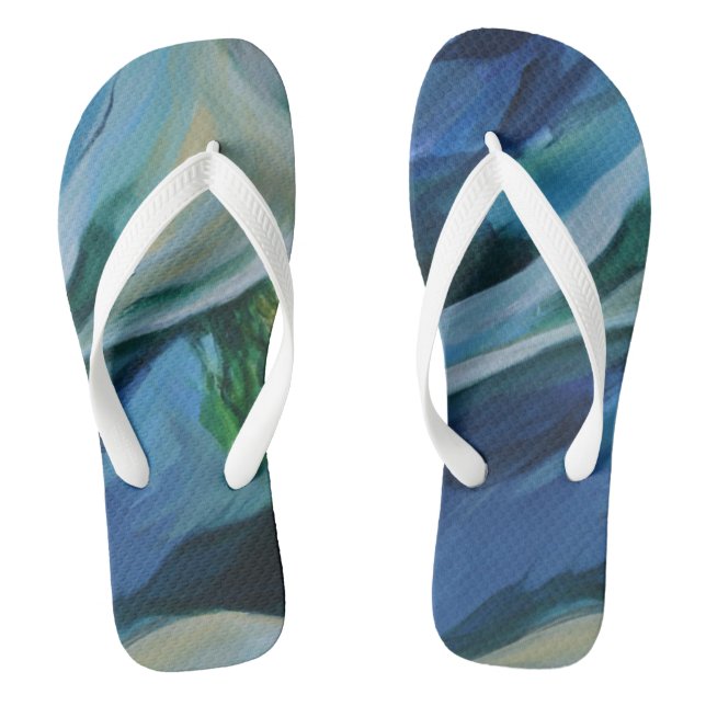 Summer Custom Adult, Wide Straps Thongs (Footbed)