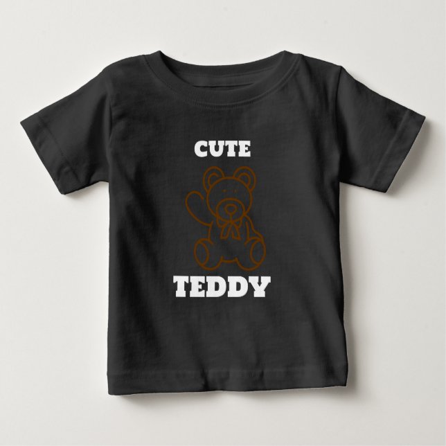 Summer Cute Bear Teddy Kids Baby T-Shirt (Front)