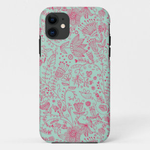 Summer cute floral pattern iPhone 11 case