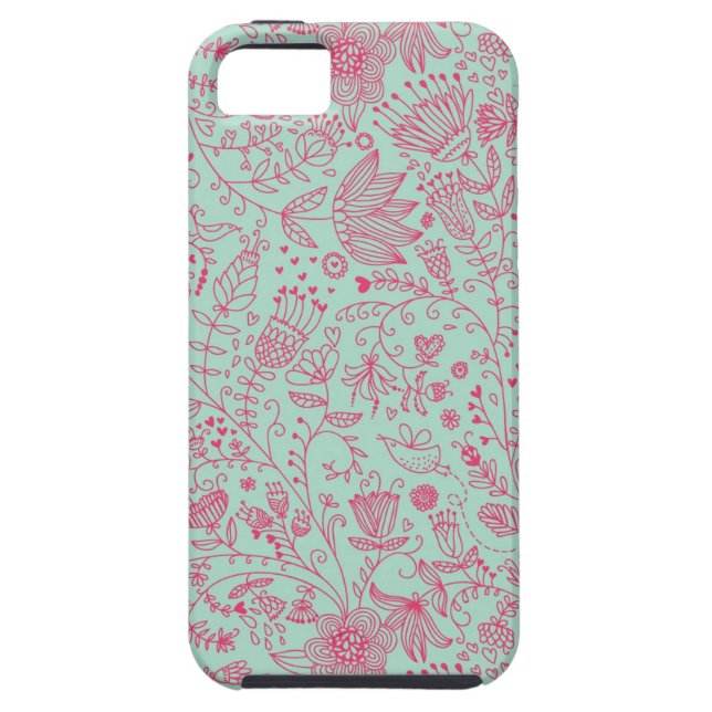 Summer cute floral pattern Case-Mate iPhone case (Back)