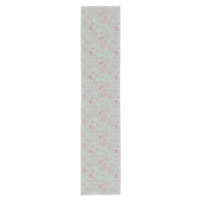 Summer cute floral pattern short table runner (Front)