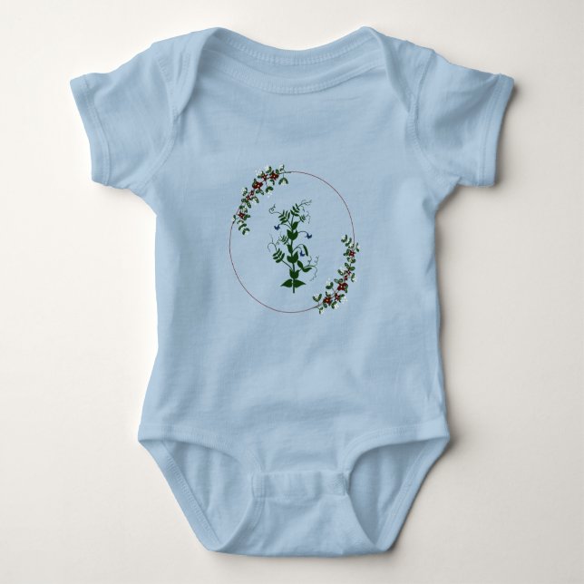 Summer Cute  Plant Baby Bodysuit (Front)