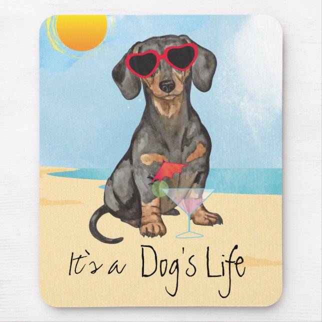 Summer Dachshund Mouse Pad (Front)