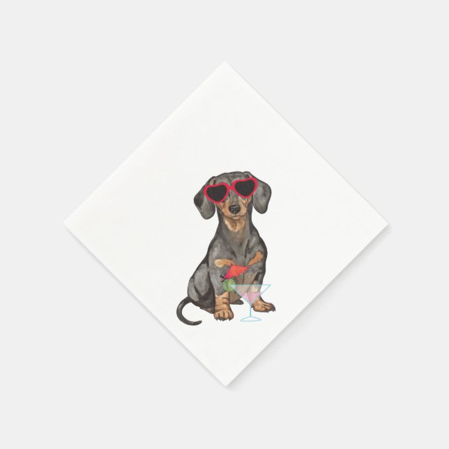 Summer Dachshund Napkin (Corner)