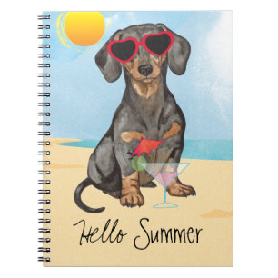 Summer Dachshund Notebook