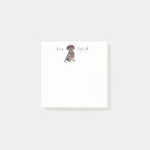 Summer Dachshund Post-it Notes