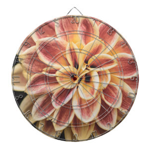 Summer Dahlia Flower (Floral Art) Dartboard