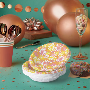 Summer Daisies Paper Bowls Paper Plate