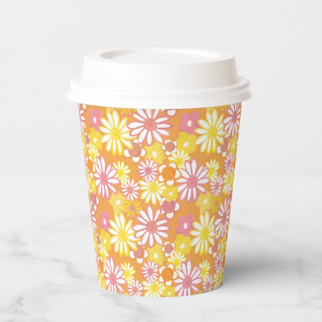 Summer Daisies Paper Cups (Left)