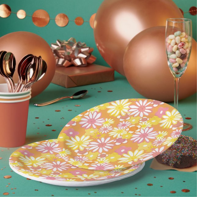 Summer Daisies Paper Plates (Multi)