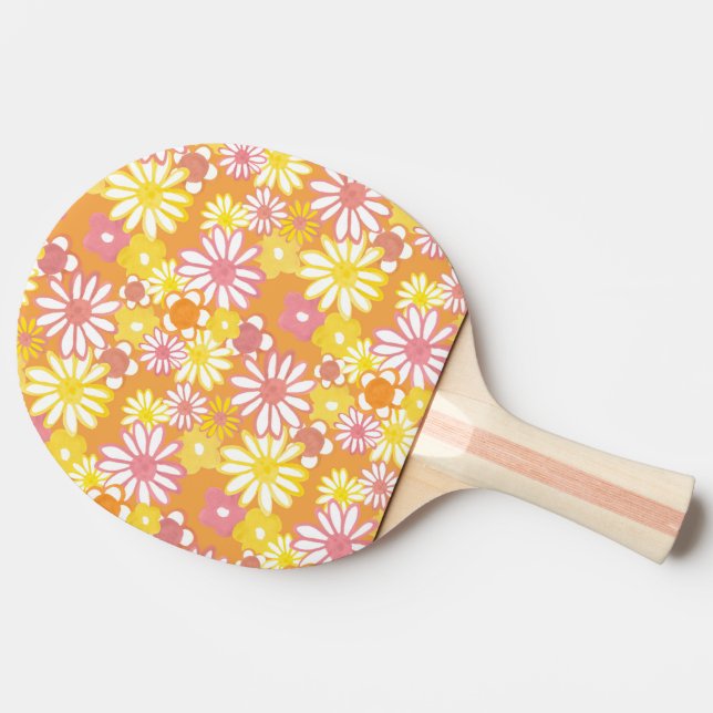 Summer Daisies Ping Pong Paddle (Back Side)