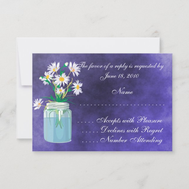 Summer Daisies RSVP Cards (Front)