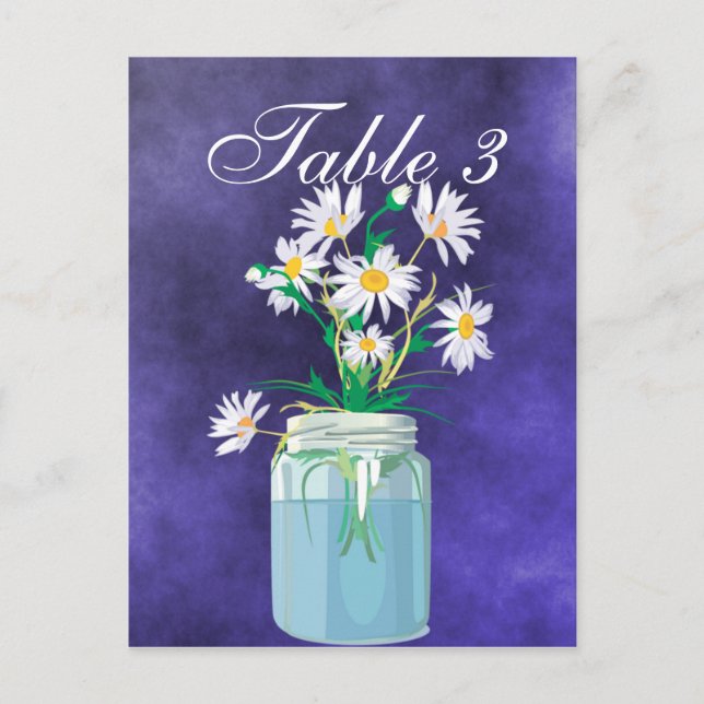 Summer Daisies Table Card (Front)