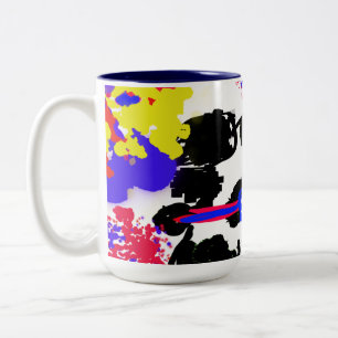 Summer Dalmation 4t july Two-Tone Coffee Mug