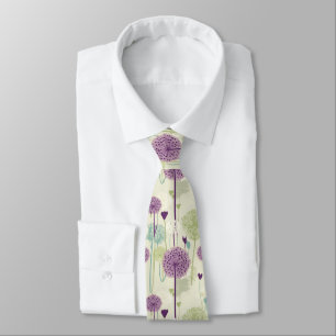 Summer Dandelion Design Tie