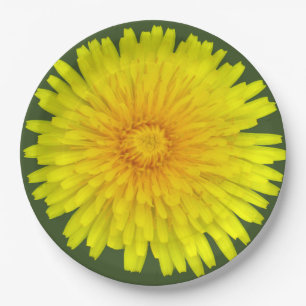 Summer Dandelion Paper Plates