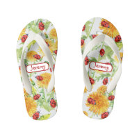 Summer Dandelions and Ladybugs