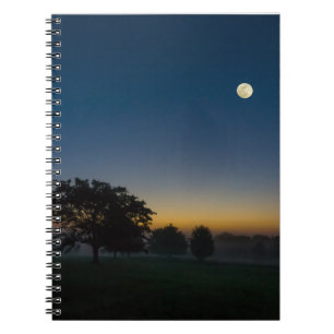 Summer Dawn With Moon Notebook