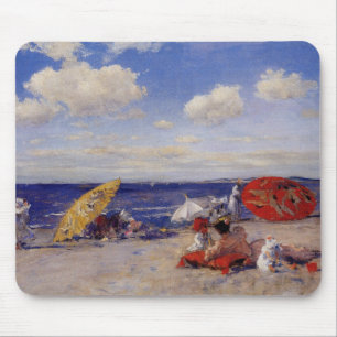 Summer Day at the Seaside (Beach Landscape) Mouse Pad