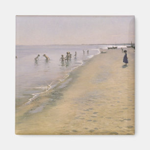 Summer Day at the South Beach of Skagen, 1884 Magnet
