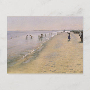 Summer Day at the South Beach of Skagen, 1884 Postcard
