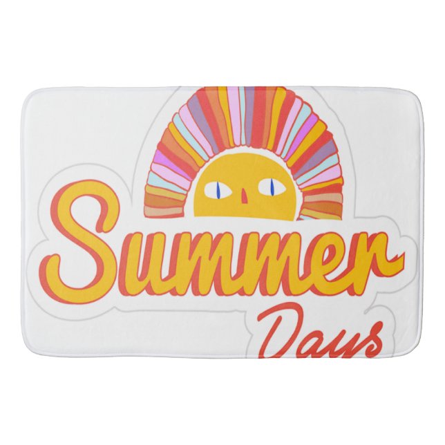 Summer day  bath mat (Front)