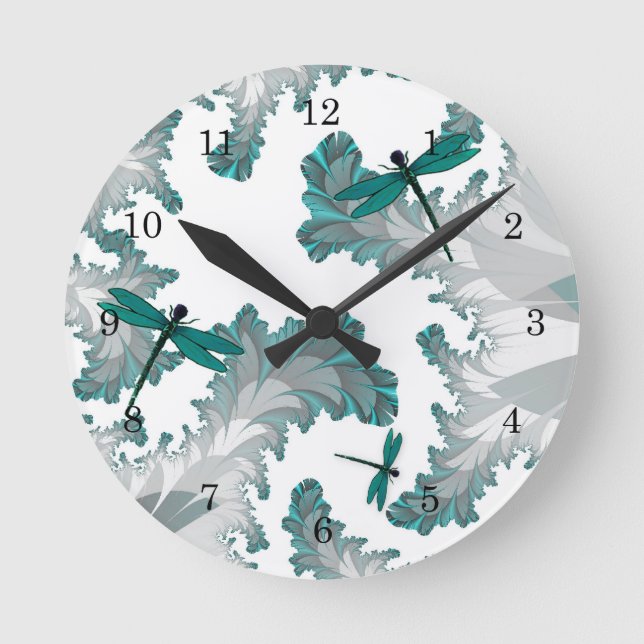 Summer Day Dragonflies Clock (Front)