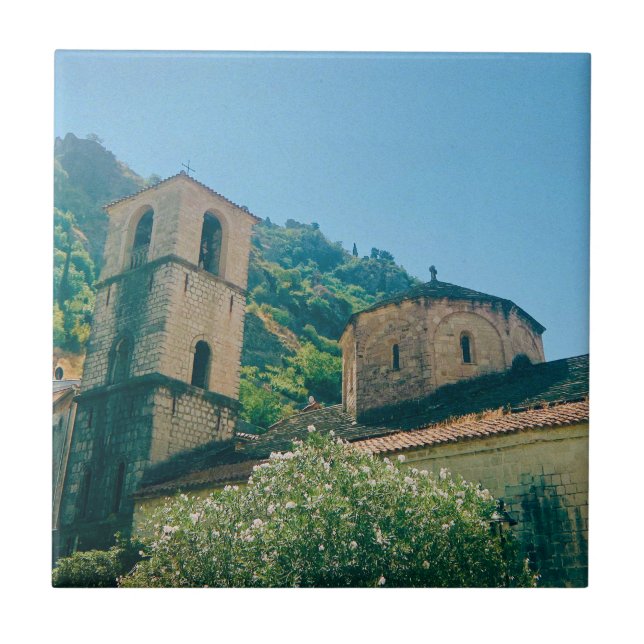 Summer day in Kotor  - Montenegro Ceramic Tile (Front)