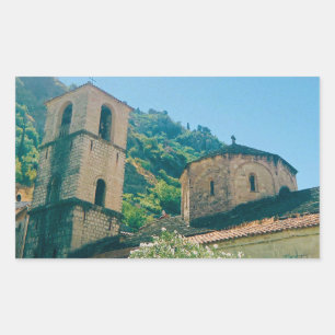 Summer day in Kotor - Montenegro Rectangular Sticker