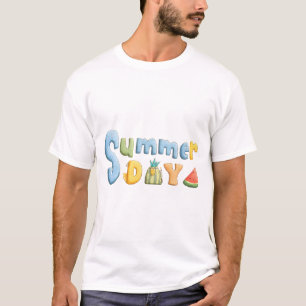 Summer Day - Summer Day Celebration Text T-shirt
