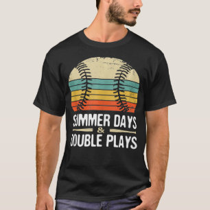 Summer Days and Double Plays Mens Womens Tanktop T-Shirt
