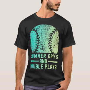 Summer Days And Double Plays Softball Men Women 1 T-Shirt