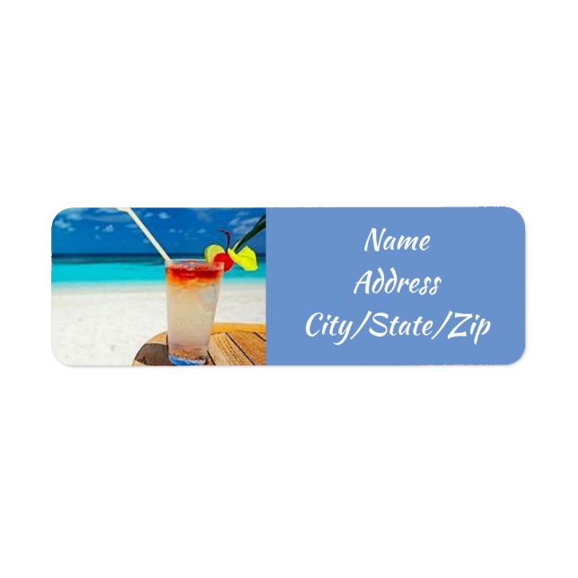 **SUMMER DAY'S COCKTAIL** RETURN ADDRESS LABEL (Front)